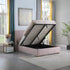 Amelia Plus 4FT6 Storage Bed - Pink Velvet Fabric